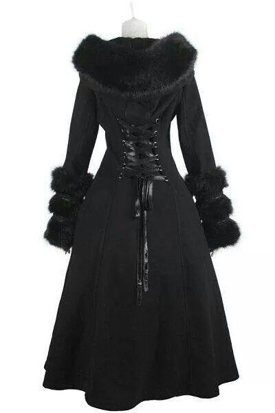 Batlace clothing Milady De Winter, Gothic Coat, Gothic Clothes, Mini Robes, Eclectic Fashion, Winter Coats Women, Gothic Lolita, Goth Fashion, Gothic Fashion