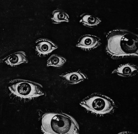 Many Eyes Aesthetic Creepy, Confusion Aesthetic, Hallucination Aesthetic, Dark Eyes Aesthetic, Black Eyes Aesthetic, Eyes In The Dark, Many Eyes, Eyes Aesthetic, Wil Wheaton