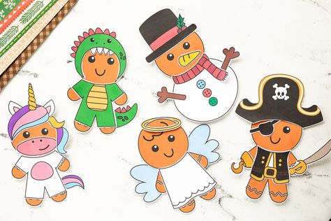 Snowman Disguise Project, Gingerbread In Disguise Project, Disguise Gingerbread Man Ideas, Gingerbread Disguise Project, Gingerbread Disguise, Disguise A Gingerbread Man, Gingerbread Cutouts, Gingerbread Man Crafts, Princess Crafts