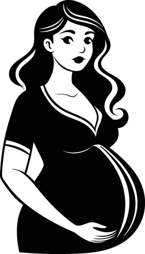 silhouette of pregnant woman black and white Woman Black And White, Mom Clipart, Dreamy Landscapes, Wedding People, Clipart Black And White, Pregnant Mom, Heart Tree, Pregnant Woman, Cityscape Photos