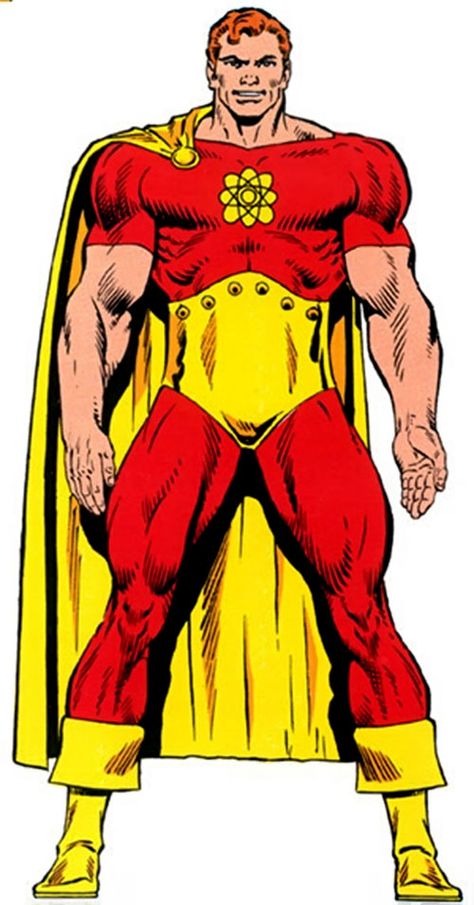 Hyperion of the Squadron Supreme (Marvel Comics) from the Master Edition handbook Hyperion Marvel, Marvel Hyperion, Red Suits, Squadron Supreme, Dc Comics Vs Marvel, Marvel Comic Universe, Comic Book Characters, Superhero Comic, Avengers Assemble