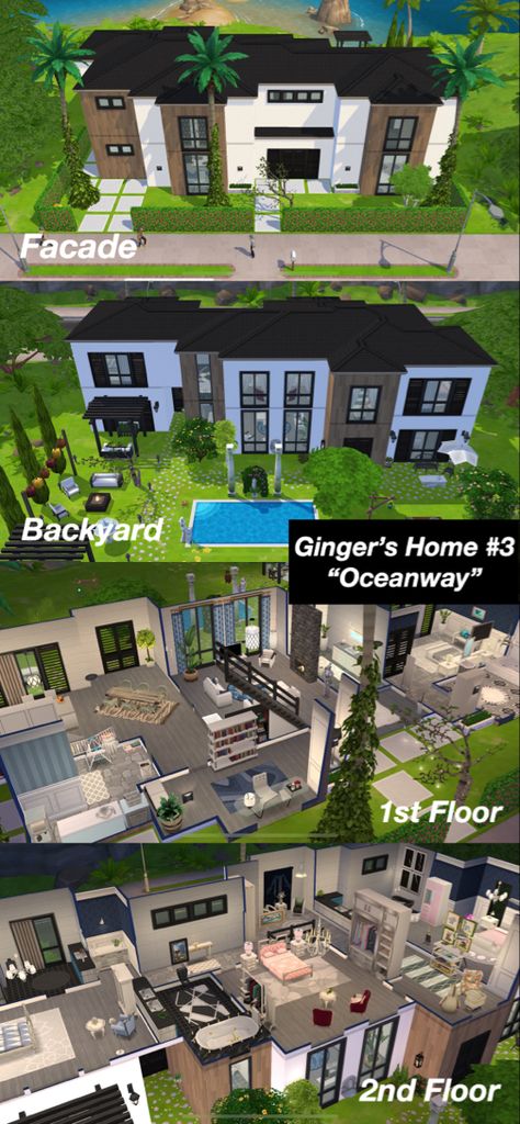 Casas The Sims Mobile, Sims Mobile House Ideas Layout, Mobile Ideas, Mansion Bedroom, Mobile House, Sims Mobile, Sims Freeplay Houses, Sims Inspiration, Sims 4 House Design