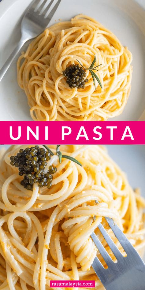 Rasa Malaysia, Sea Urchins, Cheese Pasta, Party Menu, Sea Urchin, Pasta Recipe, Diy Food, Seafood Recipes, Pasta Recipes