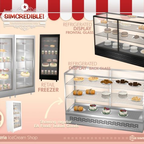 If you enjoyed our Gelatteria collection, then we're glad to say that your Ice Cream Parlor is now upgraded!

You can now turn it into a bakery shop. We brought new extra items and some of them will require Get to work pack, as they are functional and can be used on your bakery or shop.

by SIMcredibledesigns.com

available at TheSimsResource

#sims4 #sims4cc #bakery #objects #decor Cc Shopping The Sims 4, The Sims 4 Restaurant Cc, Sims 4 Buffet Cc, Get To Work Sims 4 Cc, The Sims 4 Functional Objects, Sims4 Cc Food, Sims 4 Baking Cc, Sims 4 Cc Bakery Furniture, The Sims 4 Cc Functional Objects