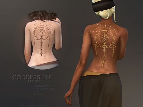 sugar owl's Goddess Eye tattoo Sims 4 Tattoos, Sims 4 Traits, Sims Packs, The Sims 4 Packs, Sims 4 Body Mods, Sims 4 Cc Skin, Sims 4 Cc Folder, Sims 4 Characters, Sims 4 Toddler