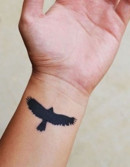 Small Hawk Tattoos Flying Hawk Tattoo, Hawk Tattoos, Flying Hawk, New Beginning Tattoo, Hawk Tattoo, Small Finger Tattoos, Tattoo Inspiration Men, Elbow Tattoos, Silhouette Tattoos