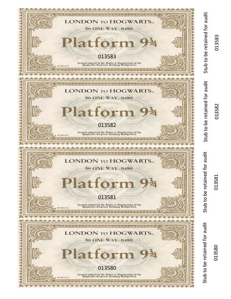 Imagine discovering a one-way travel ticket on the Hogwarts Express, inside the copy of "Harry Potter" that you found on the library shelves. I created these b… Hogwarts Express Ticket, Hery Potter, Harry Potter Letter, Harry Potter Journal, Hogwarts Express Train, Harry Potter Christmas Decorations, The Hogwarts Express, Imprimibles Harry Potter, Harry Potter Halloween Party