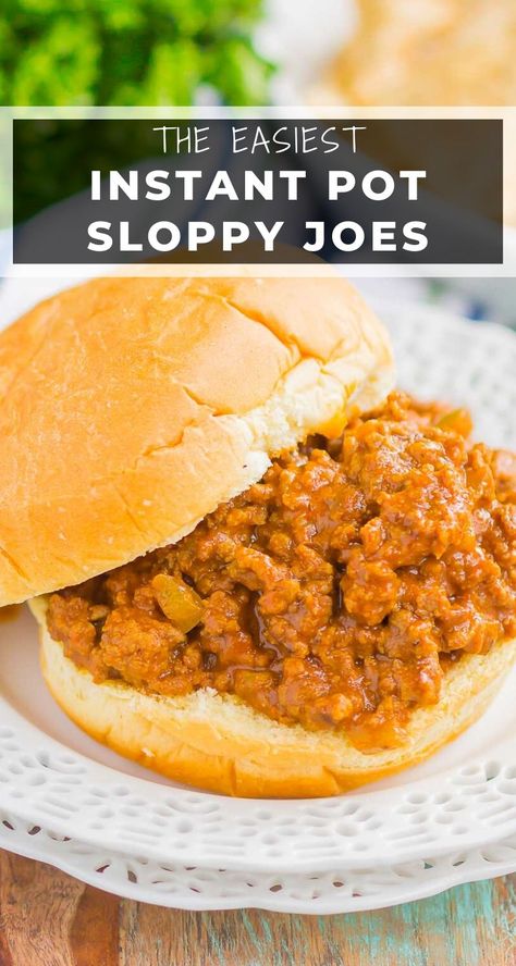 Instant Pot Sloppy Joes make a quick and easy dinner for busy weeknights. This homemade version features a sweet and tangy sauce that the whole family will enjoy! #sloppyjoes #instantpotsloppyjoes #bestsloppyjoes #sloppyjoerecipe #groundbeefrecipes #easydinnerrecipe #dinner Instant Pot Sloppy Joes, Homemade Sloppy Joe Sauce, Homemade Sloppy Joes, Delicious Family Meals, Sloppy Joes Recipe, Asian Inspired Dishes, Pot Dinners, Chicago Food, Sloppy Joe