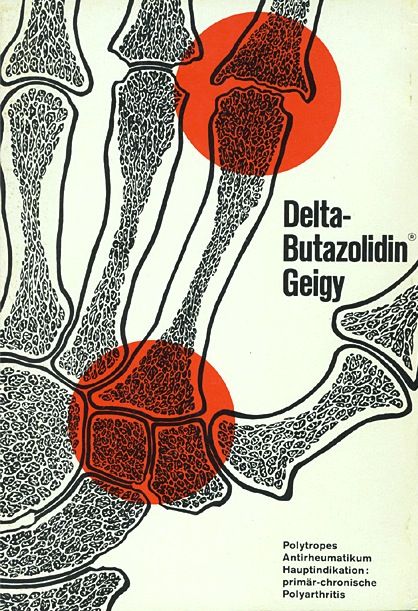 Delta Butazolidina Ad, c.1960 Graphic Design Medical, Biology Graphic Design, Medicine Graphic Design, Medical Typography, Medical Illustration Design, Medical Graphic Design, Grpahic Design, Medical Poster, Healthcare Infographics