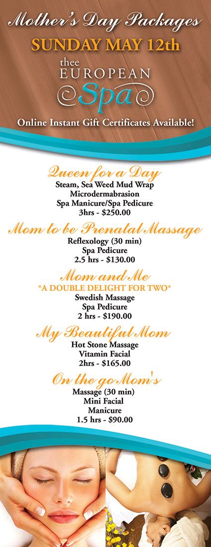 Mother's Day Spa Packages *Sunday May 12th Spa Specials Ideas, Spa Packages Ideas, Spa Promotion Ideas Social Media, Spa Packages Ideas Spas, Mothers Day Spa Promotions, Wellness Spa Services, Spa Pamphlet, Menu Spa, Spa Add On Services