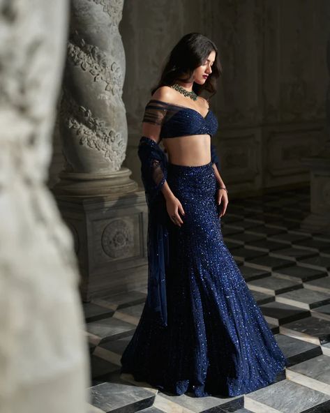 Shop Seema Gujral – KYNAH Off Shoulder Lehenga, Tone On Tone Embroidery, Shaadi Outfits, Indian Outfits Modern, Western Lehenga, Bridesmaid Outfits, Seema Gujral, Indian Bridesmaid Dresses, Sangeet Outfit