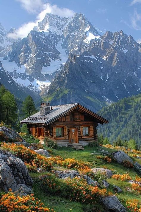 Mountain cabin exterior