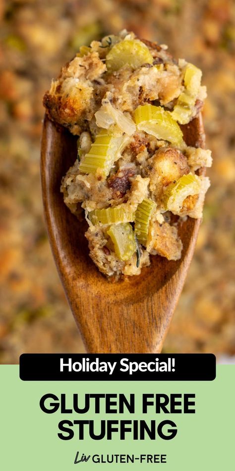 Easy Gluten Free Thanksgiving Side Dishes, Best Gluten Free Stuffing, Gluten Free Stuffing With Sausage, Fall Dinner Gluten Free, Gluten Free Stuffing Balls, Gluten Free Vegan Thanksgiving Recipes, Gf Stuffing Thanksgiving, Gluten Free Dressing Thanksgiving, Gluten And Dairy Free Thanksgiving