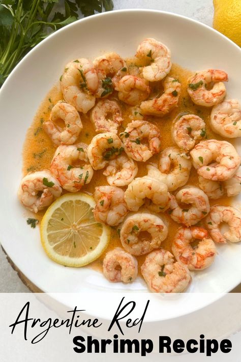 Argentine Red Shrimp Recipe Red Argentine Shrimp Recipes, Argentine Shrimp Recipe, Argentine Shrimp, Argentine Red Shrimp, Lent Recipes, Shrimp Recipe, Shrimp Recipes, Fish And Seafood, Easy Healthy Recipes