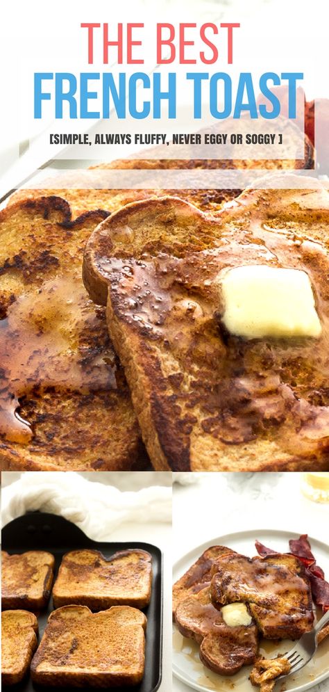 Not Eggy French Toast, Non Soggy French Toast, Not Soggy French Toast, French Toast Seasoning, Best French Toast Recipe, Awesome French Toast Recipe, Diner Food, Delicious French Toast, Best French Toast