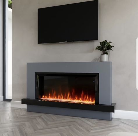 Freestanding Electric Fireplace, Grey Fireplace, Electric Fireplace Suites, Modern Electric Fireplace, Wall Mounted Electric Fireplace, Mounted Electric Fireplace, Fireplace Suites, Hidden Hills, Fire Surround