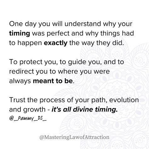 One day, it will all make sense—the timing, the trials, the triumphs. Everything that happened led you exactly where you needed to be. Trust that every step in your journey, even the detours, was necessary to protect, guide, and position you for greater things. Embrace the divine timing of your life's path. Your story is unfolding exactly as it's meant to. 🌟 ⌛ One Day Everything Will Make Sense, Divine Timing, Life Path, Positive Life, The Divine, Make Sense, Live For Yourself, Your Story, One Day