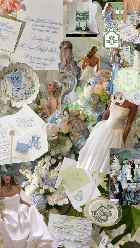 70s Style Wedding, Mood Board For Wedding, Green Mood Board, Blue And Green Wedding, Coastal Wedding Decor, Plan My Wedding, Coastal Wedding, Coastal Chic, Wedding Mood Board