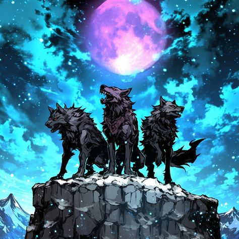 Fantasy Wolves, Wolf Fantasy Art, Fantasy Wolf Concept Art, Wolves Fantasy Art, Giant Black Wolf Fantasy Art, Mystical Wolf Art, Wolf Fantasy Art Spirit Animal, Canine Drawing, Wolf Images