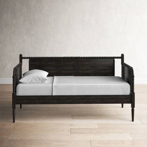 Bernardo Daybed & Reviews | Birch Lane Daybed Twin, Guest Beds, Trundle Bed With Storage, Twin Daybed, Metal Daybed, Decorative Light Bulbs, Twin Mattress Size, Daybed With Trundle, Turned Leg