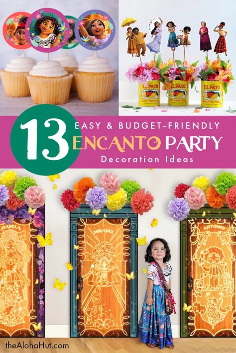 Encanto Party Diy, Encanto Birthday Party For Two Year Old, Encanto Decorations Diy, Encanto Party Snacks, Encanto Party Ideas Diy, Encanto Third Birthday Party, Encanto Birthday Diy, Encanto Inspired Party, Encanto Theme Party Decorations