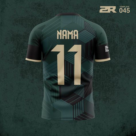 ZR TEMPLATE 045 on Behance Green Jersey Design, Jersey Ideas, Jersey Bola, Sport Shirt Design, Cartoon Mascot, Graphic Design Fashion, Fashion Advertising, Sport Shirt, Football Player