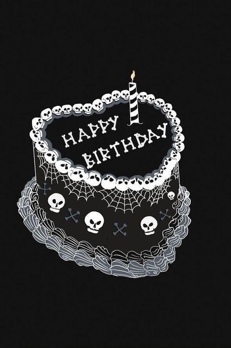 Happy Spooky Birthday, Spooky Birthday Wishes, Happy Birthday Dark Aesthetic, Goth Happy Birthday, Happy Birthday Gothic, Goth Birthday Party, Happy Birthday Halloween, Goth Birthday, Gothic Birthday