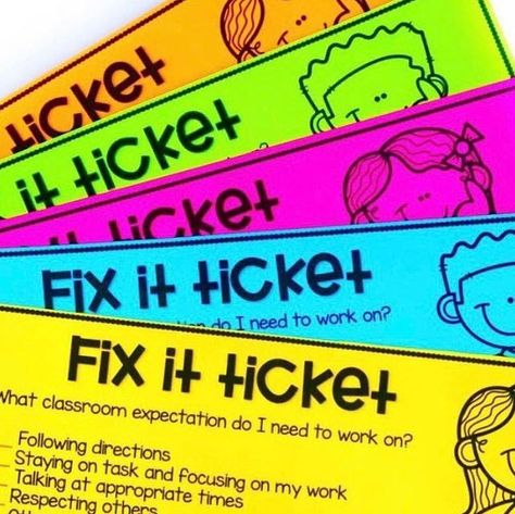 lifebetweensummers on August 7, 2023: "Add this to your classroom management bag of tricks for this school year! 🙌🏼 Fix-It Ticket..." Fix It Ticket, Space Crafts Preschool, Classroom Expectations, Crafts Preschool, Instagram Add, Student Behavior, Clear Communication, Following Directions, Self Reflection