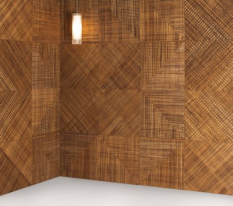 Fractal Wall Panels | Bamboo and Palm Wood Bamboo Wall Texture, Bamboo Mat Ceiling, Tiki Ceiling, Bamboo Wall Design, Bamboo Panelling, Bamboo Wall Covering, Wood Paneling Makeover, Bamboo Ceiling, Old House Interior