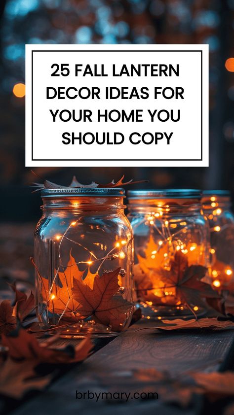 We absolutely love fall! I used to give Eric a look whenever he would say it was his favorite season over summer but now I get it (maybe aging has something to do with that haha). Here are my favorite 25 Fall Lantern Decor Ideas For Your Home that you definitely should copy! Fall Lantern Filler Ideas, Lantern Filler Ideas, Fall Lantern Decor Ideas, Porch Decor For Fall, Lantern Decor Ideas, Fall Diy Ideas, Fall Lantern Decor, Fall Tablescape Ideas, Fall Centerpiece Ideas