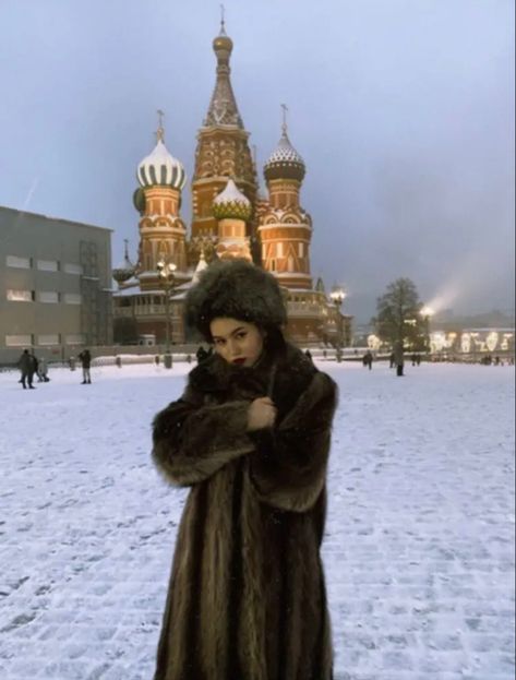 The Snow, Fur Coat, A Woman