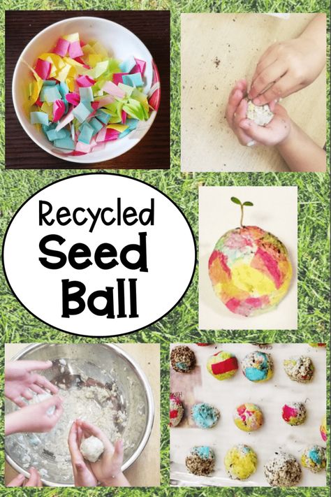 Recycled Crafts for Kids Pulp Paper Balls - Hands-On Teaching Ideas Sustainability Preschool Activities, Recycle Art For Preschoolers, Recycling Activity Preschool, Recycling Week Activities Toddlers, Sustainability Activities For Preschool, Eco Fair Ideas, Recycling Week Activities For Kids, Recycling Activities For Kids Preschool, Sustainable Crafts For Kids