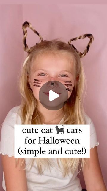 Audrey McClelland on Instagram: "CUTE CAT 🐈‍⬛ EARS FOR HALLOWEEN 🎃 Here’s a simple and cute hairstyle for Halloween! This is a fun one and perfect for school parties! ✨
.
#halloweenhair #halloweencostume #hairdo #hairstyle #hairtutorial #funhair #cutehairstyles #cutehair #hairstyles #hairtutorials" Cat Hairstyles For Kids, Kitty Ears Hairstyle, Simple Kids Hairstyles, Cat Ears Hairstyle, Cat Hairstyle, Halloween Hairstyles For Kids, Halloween Cat Ears, Cat Ear Hair, Cute Cat Ears