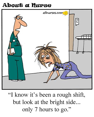 Cartoon: A rough nursing shift... Nurse Cartoon, Hospital Humor, Nursing Fun, Nurse Rock, Nursing Memes, Er Nurse, Medical Humor, Nurse Quotes, Nurse Humor