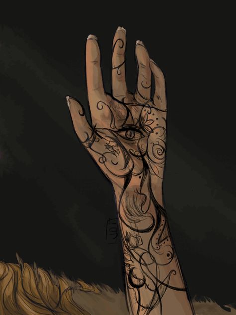 Feyre's tattoo by jessdoodlesthings Feyre And Rhysand, Acotar Series, A Court Of Wings And Ruin, Throne Of Glass Series, Sarah J Maas Books, Night Court, A Court Of Mist And Fury, Eye Tattoo, Look At The Stars