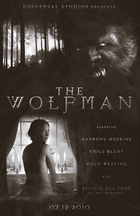 Wolfman Movie, The Wolfman 2010, Werewolf King, Fantastic Beasts Creatures, Creature Movie, Warrior Poet, Hammer Horror Films, The Wolfman, Hugo Weaving