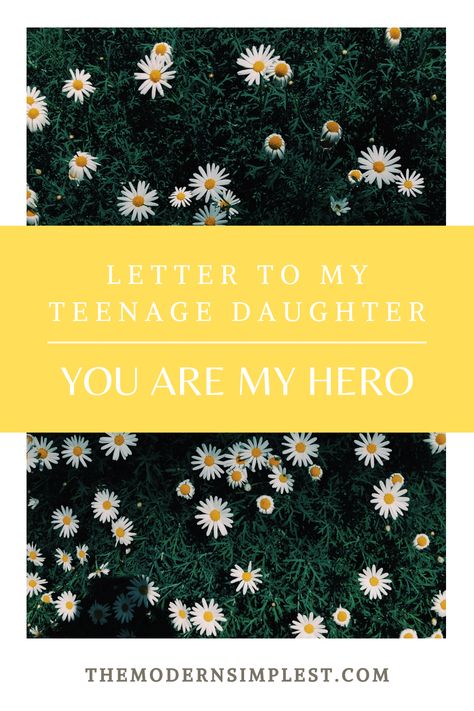 Teenage years are tough! I shared my love of my daughters in this letter to them. Letter To My Teenage Daughter, You Are My Superhero, Motivational Letter, Letter To Daughter, Letter To My Daughter, You Are My Hero, Open Letter, Teenage Daughters, You Are Amazing