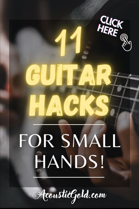 Struggling to master the frets? Tired of making the stretch? We've got the solutions to your guitar playing issues! From choosing the perfect guitar for small hands to learning effective finger placement and chord formations, there are solutions for everything. Don't let small hands stop you from being a great guitarist! Follow us for more guitar content and save this pin for later!- Finger Placement Guitar, Finger Stretches For Guitar, Guitarist Fingers, Guitar Setup, Songwriting Tips, Fire Crackers, Acoustic Guitar Chords, Guitar Studio, Guitar Fingers