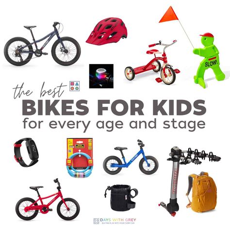 Bikes for Kids - Days With Grey Outdoor Sensory Play, Bike Hitch, Water Games For Kids, Toddler Birthday Gifts, Toddler Ideas, Gross Motor Activities, Fun Fall Activities, Autumn Activities For Kids, Motor Skills Activities