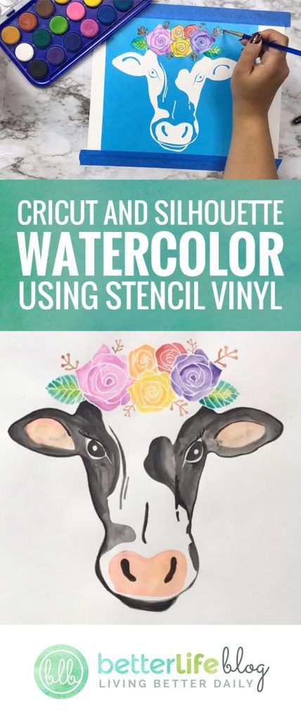 Watercolor With Stencils, How To Watercolor, Types Of Paint, Cricut Help, Cricut Stencils, Stencil Vinyl, Funny Home Decor, Diy Projects For Beginners, Watercolor Projects