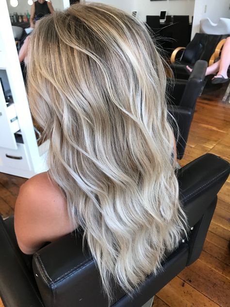 Foiyalage Hair Blonde, Neutral Blonde Hair With Lowlights, Ashy Blonde Dimensional Hair, Deminsional Blonde Color Highlights, Summer Dimensional Blonde, Blonde Depth Highlights, Platinum Highlights On Dirty Blonde Hair, Partial Blended Highlights, Balayage Hair Blonde Back View