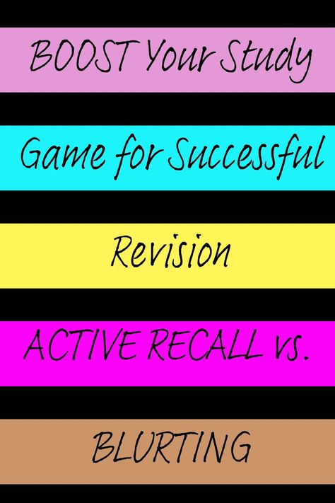 words written Boost Your Study Game: Active Recall vs. Blurring for Successful Revision Blurring Method Study, Best Study Methods, Effective Studying, Active Recall, Study Method, Exam Study Tips, Study Schedule, Study Methods, Academic Motivation