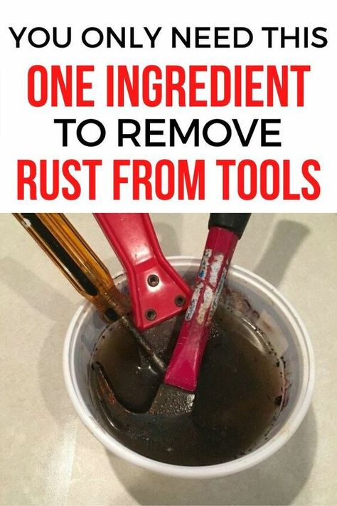 Cleaning Rusty Tools, Clean Garden Tools, Rusty Tools, Diy Wax Melts, Remove Rust, How To Clean Rust, Diy Wax, Rust Removers, Astuces Diy