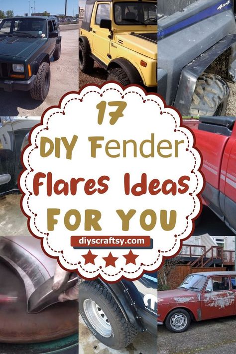 DIY Fender Flares Ideas Custom Fender, 4 Wheeler, Fender Flares, Tires, Race Cars, To Create, Wheel, Cars