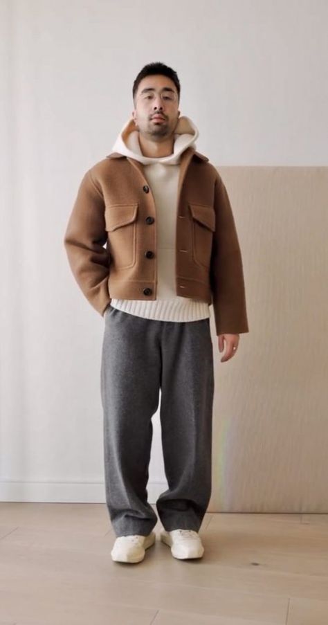 Wool winter outfits for men 2023 - 2024: 20 Stylish ideas for the cold season - mens-club.online Mens Fall 2023 Outfits, Winter Outfits For Short Men, Men’s Fashion Winter, Tim Dessaint Style, Overshirt Men Outfit, Outfits For Men 2023, Tim Dessaint, Winter Outfits For Men, Fashion Outfits Men