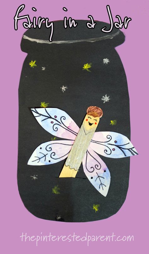 Fairytale School, Fairy Activities, Fairytale Crafts, Fairy In A Jar, Prek Art, Infant Crafts, Flying Fairy, Fairy Tale Crafts, Arts And Crafts Interiors