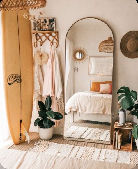 Summer Bedroom Aesthetic, Industrial Bohemian, Surf Room Decor, Beachy Room Decor, Beach Room Decor, Surf Room, Summer Bedroom, Beachy Room, Cozy Room Decor