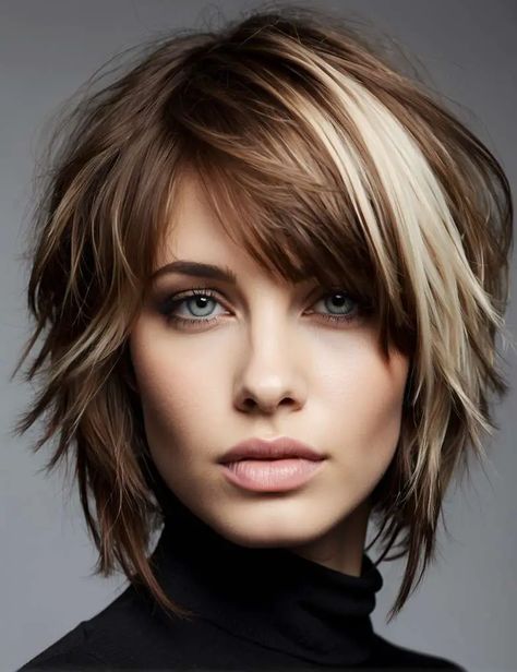 Shag Styles For Wavy Hair, Hair Color With Green Eyes Best, Shoulder Length Shaggy Haircuts For Thick Hair, Flippy Layered Hair, Shoulder Length Layered Bob With Bangs, Hairstyles For Very Fine Hair, Edgy Hairstyles Medium, Shoulder Length Hair With Layers Bangs, Short Hair With Lots Of Layers