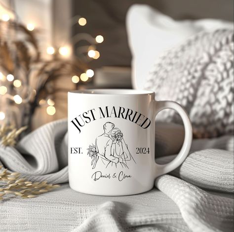 Just Married Mugs, Mr and Mrs Mugs, 1st Anniversary Gift, His and Hers, 10 Year Anniversary, Bridal Shower Gift, Personalized Mugs,Honeymoon Mr And Mrs Mugs, Mr Mrs Mugs, Couple Mug, Honeymoon Gifts, 1st Anniversary Gifts, Couple Mugs, Perfect Wedding Gift, Bride Gift, Bridal Shower Gift