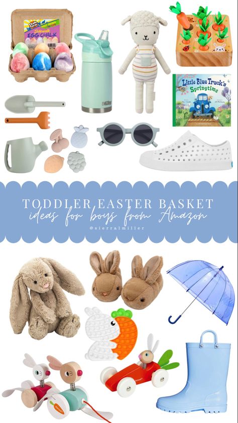 Easter Basket 2 Year Boy, Amazon Easter Basket Ideas, Easter Basket For One Year Old, Easter Basket Toddler Boy, Baby Boy Easter Basket, Boy Easter Basket Ideas, Boy Easter Basket, Toddler Easter Basket, Easter Basket Gifts